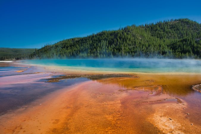 The Grand Prismatic Springs.