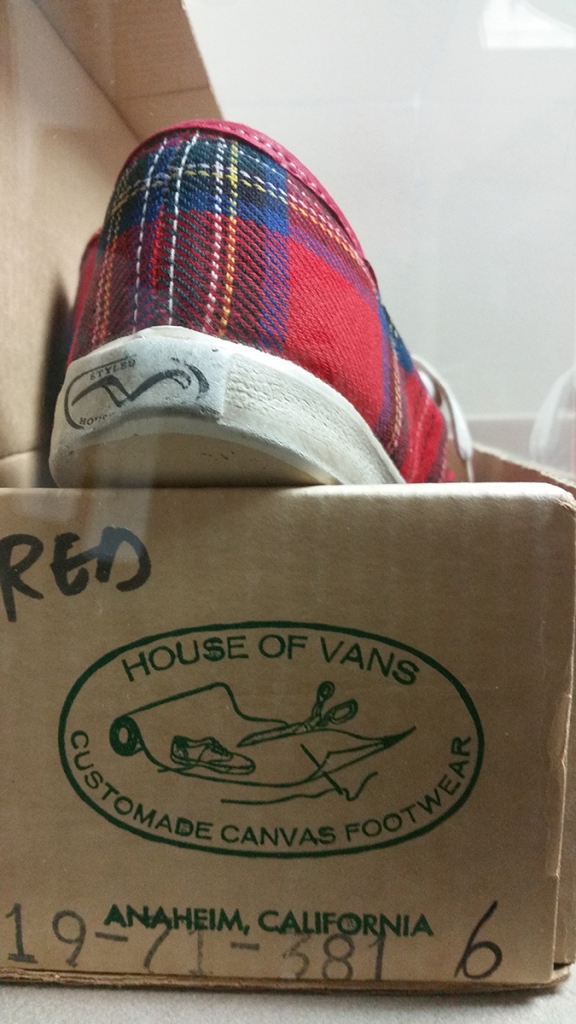 Back view of original Vans x Pendleton collaboration from the 1970s