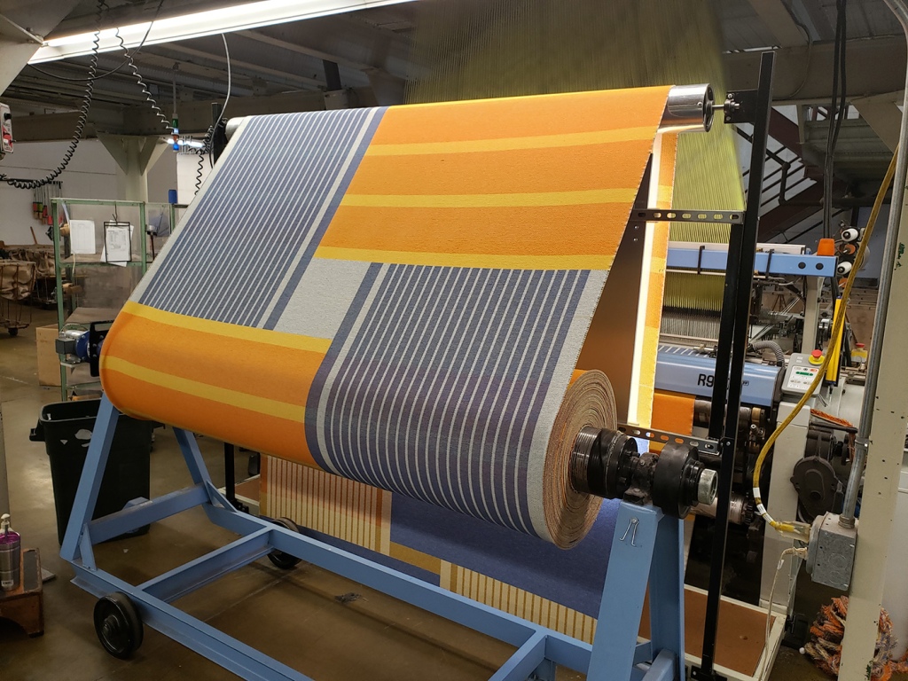 GLCO x Pendleton blanket on the loom, copyright PWM 2021